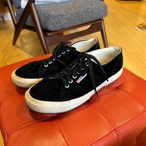 Superga velvet tennis shoes size 41